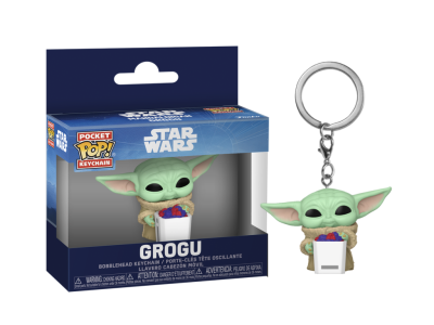 MANDALORIAN & GROGU - Pocket Pop Keychains - Grogu With Snack