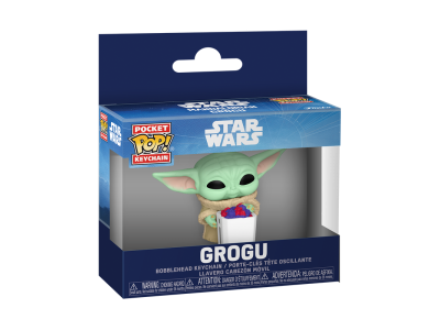 MANDALORIAN & GROGU - Pocket Pop Keychains - Grogu With Snack