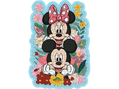 DISNEY - Mickey & Minnie - Puzzle forme en bois 300P