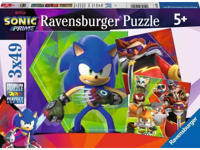 SONIC PRIME - Les aventures de Sonic - 3 Puzzle 49P