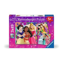 DISNEY PRINCESSES - Girl Power - 3 Puzzle 49P