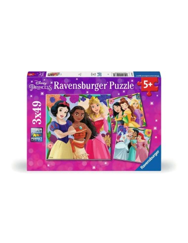 DISNEY PRINCESSES - Girl Power - 3 Puzzle 49P