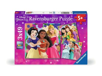 DISNEY PRINCESSES - Girl Power - 3 Puzzle 49P