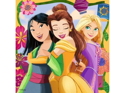 DISNEY PRINCESSES - Girl Power - 3 Puzzle 49P