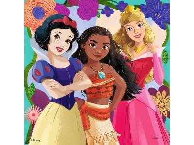 DISNEY PRINCESSES - Girl Power - 3 Puzzle 49P