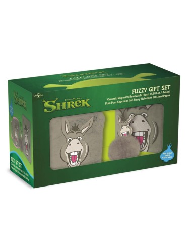 SHREK - L'Ane - Gift Set Fuzzy - Notebook + Mug...