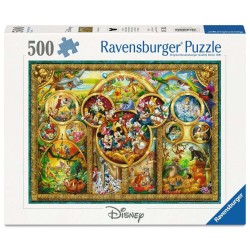 DISNEY - Famille Disney - Puzzle 500P