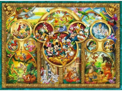 DISNEY - Famille Disney - Puzzle 500P
