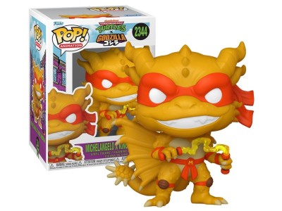 GODZILLA X TURTLES -POP Animation N°2344 -Michelangelo X King Ghidorah