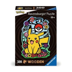 POKEMON - Pikachu - Puzzle forme en bois 300P