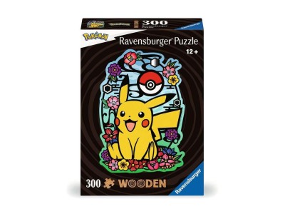 POKEMON - Pikachu - Puzzle forme en bois 300P