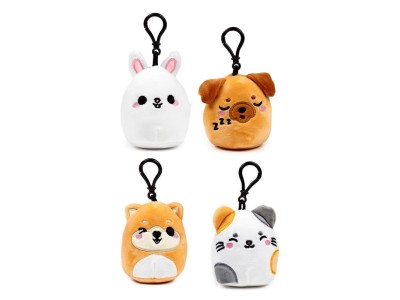 KAWAII - Adoramals - Box 24 Porte-clés Peluche 'Mini Squidglys'