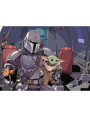 THE MANDALORIAN - Cartoon - Puzzle 1000P