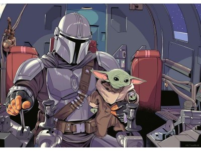 THE MANDALORIAN - Cartoon - Puzzle 1000P