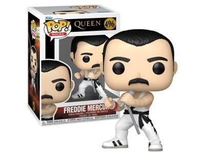 QUEEN - POP Rocks N° 496 - Freddy Mercury (White Singlet)