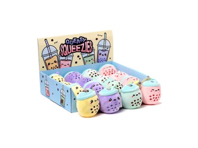 KAWAII - Bubble Tea - Box 12 Balles 'Squeezies' Anti-Stress