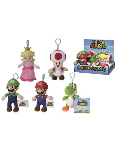 SUPER MARIO - Porte-Clés Peluche - Display 12pc...