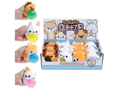 KAWAII - Animaux de Compagnie - 12 Balles  'Squeezies' Anti-Stress