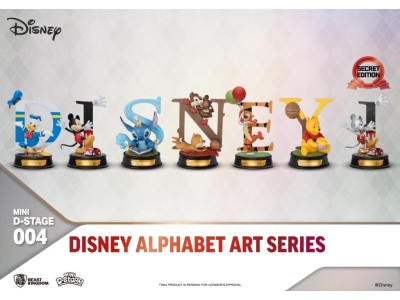 DISNEY 100TH - Disney Alphabet Art - Pack 6 Diorama Stage 10cm