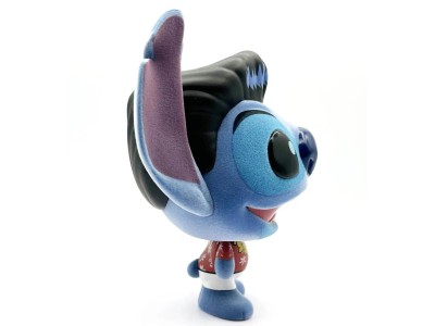 STITCH - Elvis Hawai - Figurine Bhunny Flocked Vinyl - 10cm