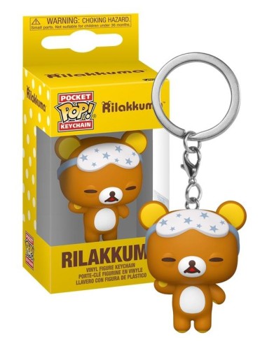 RILAKKUMA - Pocket Pop Keychain - Rilakkuma Sleepy
