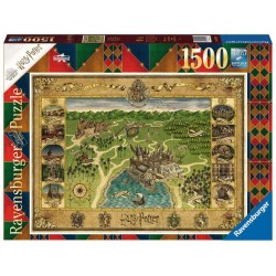 HARRY POTTER - Carte de Poudlard - Puzzle 1500P