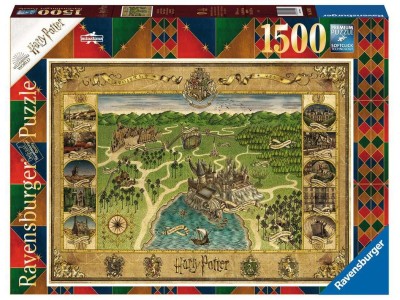 HARRY POTTER - Carte de Poudlard - Puzzle 1500P