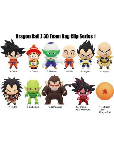 DRAGON BALL Z - Series 1 - 3D Foam Bag Clip...