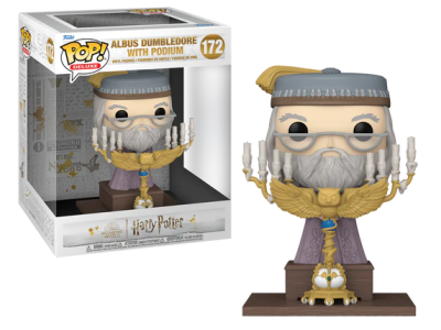 HARRY POTTER 3 - POP Deluxe N° 172 - Dumbledore avec Podium