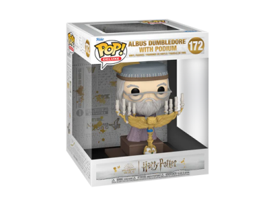 HARRY POTTER 3 - POP Deluxe N° 172 - Dumbledore avec Podium