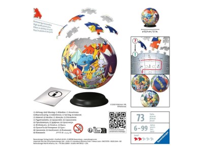 POKEMON - Puzzle 3D - Rond 72p