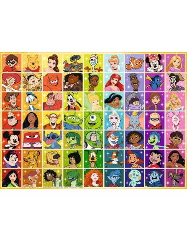 DISNEY - La palette de couleurs - Puzzle 100P XXL