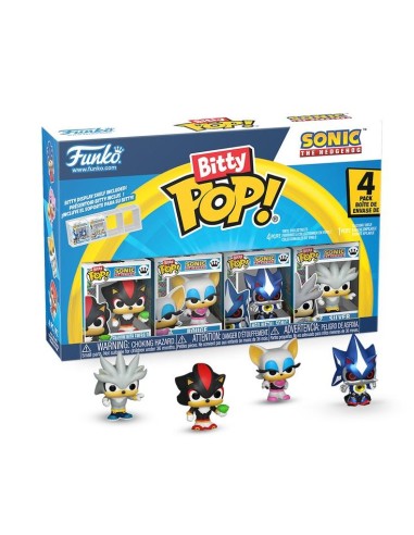 SONIC - Bitty Pop 4 Pack 2.5cm - Shadow