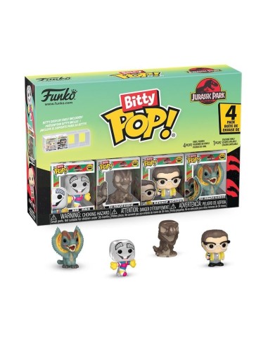 JURASSIC PARK - Bitty Pop 4 Pack 2.5cm - Mr. DNA