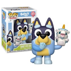 BLUEY - POP Animation N° 2371 - Bandit avec Licorne