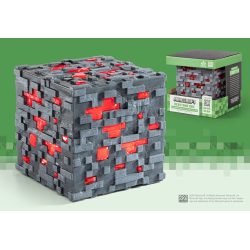 MINECRAFT - Minerai de Redstone Lumineux - Réplique...