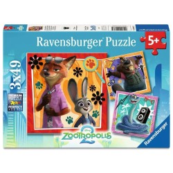 ZOOTOPIE 2 - Une nouvelle mission - 3 Puzzle 49P