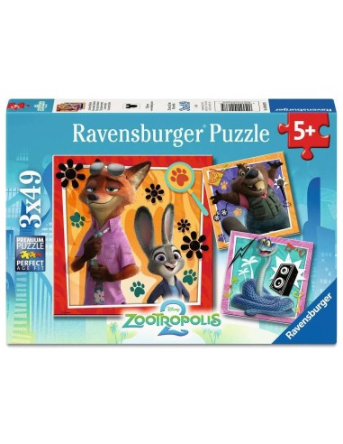 ZOOTOPIE 2 - Une nouvelle mission - 3 Puzzle 49P