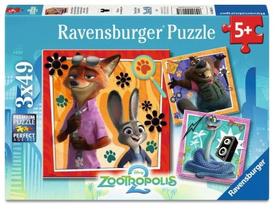 ZOOTOPIE 2 - Une nouvelle mission - 3 Puzzle 49P