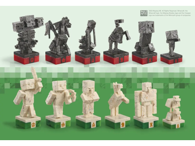 MINECRAFT - Héros de la surface VS Monstres - Jeu D'échecs