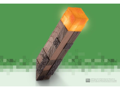 MINECRAFT - Torche Lumineuse - Réplique Collector 25cm