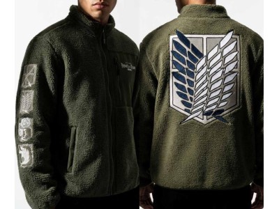 L'ATTAQUE DES TITANS - Survey Corps - Veste Polaire Sherpa (L)