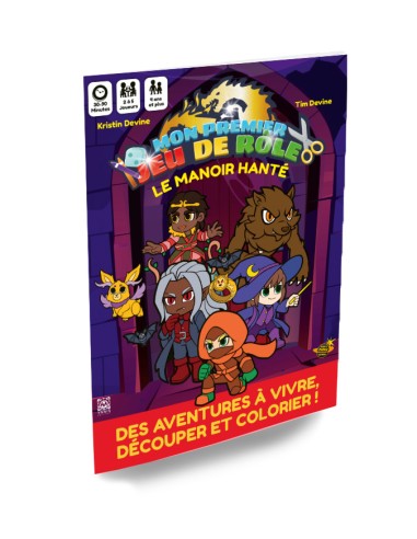 MON PREMIER JEU DE ROLE Une aventure à colorier - Le Manoir hanté
