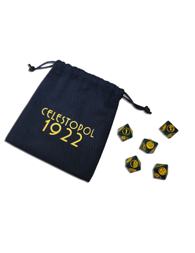 CELESTOPOL 1922 JDR - Set de 5 dés de la Lune