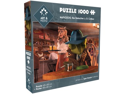 ART&MEEPLE - Puzzle 1000 pièces 68x48cm Mafiozoo