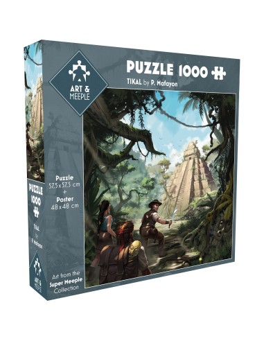 ART&MEEPLE - Puzzle 1000 pièces 57,5x57,5cm Tikal