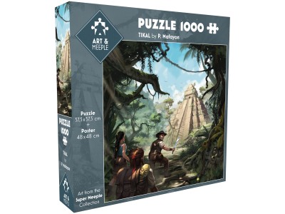 ART&MEEPLE - Puzzle 1000 pièces 57,5x57,5cm Tikal