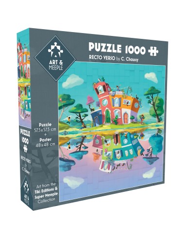ART&MEEPLE - Puzzle 1000 pièces 57,5x57,5cm Recto Verso