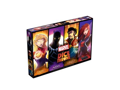 DICE THRONE MARVEL - Black Panther, Captain Marvel, Black Widow, Dr Strange