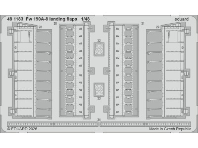 Fw 190A-8 landing flaps for Hobby Boss